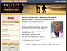 Tablet Screenshot of faggianochiropractic.com